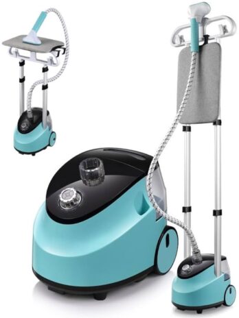 Standing-Garment-Steamer-with-Ironing-Board-Steam-Ironing-System